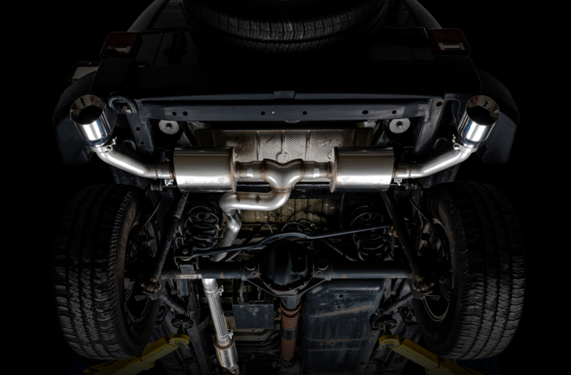 Jeep Wrangler JKU Performance Exhaust - Rear - AWE Tuning - Tread Edition, Axle-Back Dual - Chrome Silver - `07-`18